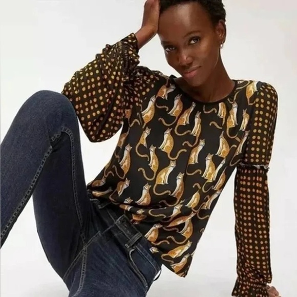 Anthropologie Tops - Anthropologie Bl-nk London Brienz Leopard Print Top